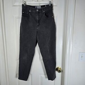 Levi's Silver Tab Jeans Women's Black Wash High Waist Mom Jeans Denim 29